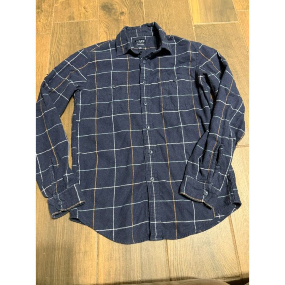 J. Crew Navy Flannel